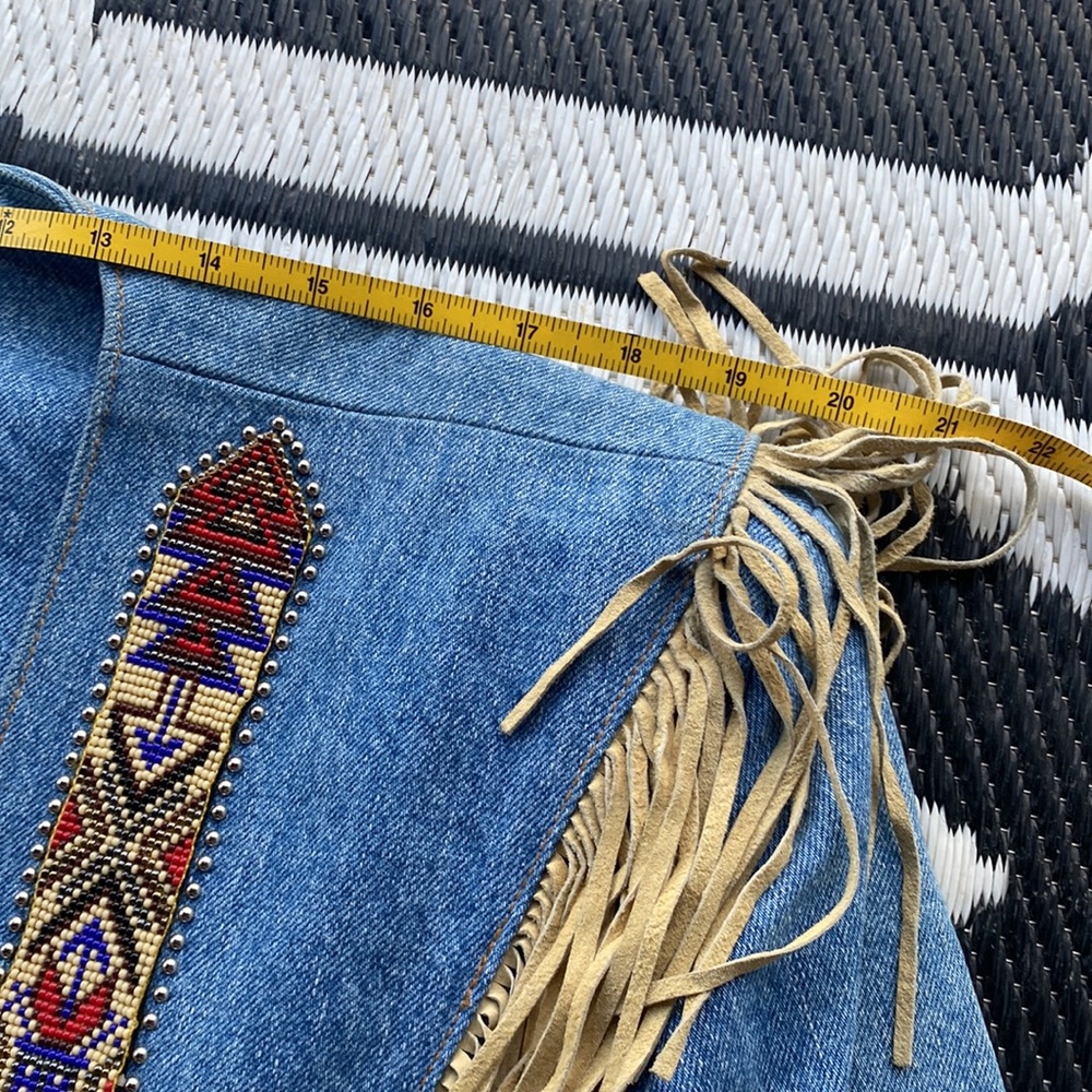 Vintage Western Fringe and Bead Jacket - Picture 9 of 13